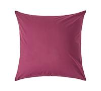 HOMESCAPES Plum Purple Pure Egyptian Cotton Euro Size Pillowcase 80 x 80 cm 200 TC 400 Thread Count Percale Equivalent Large Square Pillow Case with Zip