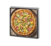 Square A Full Pizza Lapel Pin Metal Brooch Personalized Novelty Pin Cute Button Badge Safety Pin Fashion Jewelry Accessories Gift for Clothes Hat Backpack Bag