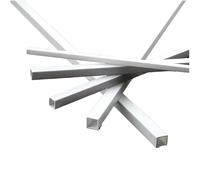 Square ABS Hollow Tubes, 80 PCS ABS Hollow Square Tube Set 3mm to 10mm 25cm Or 50cm(50cmx6x6mm)