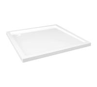 Square ABS Shower Base Tray Shower Parts Set Black/White Multi Sizes vidaXL