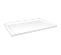 Square ABS Shower Base Tray Shower Parts Set Black/White Multi Sizes vidaXL
