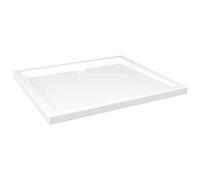 Square ABS Shower Base Tray Shower Parts Set Black/White Multi Sizes vidaXL