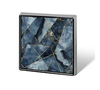 Square Abstract Art Geometry Brooch Classic Mini Pin 0.7 Inch Aluminum Alloy Lapel Pin Personalized Button Badge for Backpack Hat Suit Jacket Clothing Decoration