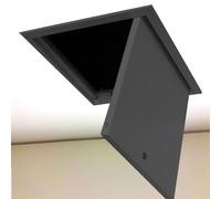 Square Access Panel for Drywall - 6" 7" 10" 11" White Ceiling Hatch for Basement, Attic & Bathroom Inspects, Includes Secure Lock & Screws (190x190mm/7.5x7.5in)