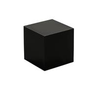 Square Acrylic Cylinder Photography Props Makeup Photography Drink Photography Transparent Tabletop Props Display Stand(Black,12x12x12cm/4.7x4.7x4.7in)