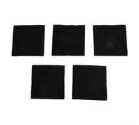 Square Activated Carbon Filters for Compost Containers, 8x8cm Odour Control Pads, Replacement Charcoal Filter Cotton for Kitchen Caddy and Garden Bin, 5 Pack