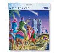 Square Advent Calendar Caltime 230 mm x 230 mm - We Three Kings - Religious Glitter Varnished