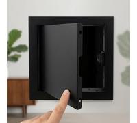 Square Aluminium Access Panel, Flush Fit Plasterboard Inspection Hatch, Push Lock Wall & Ceiling Access Panel Door for Electrical Plumbing(Black,200x300mm)