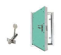 Square Aluminum Hidden Access Door for HVAC Systems, Invisible Roof Hatch Panel with Handle & Lock, Ideal for Hospitals, Gyms, Fire Hydrant Secret Entry