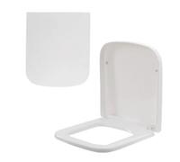 Square Anika Toilet Seats / White, Soft Close With Quick Release / Easy Installation