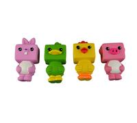 Square animal head dog toy Duvoplus