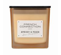 Square Apricot & Peach Candle Long-Lasting Luxury Gift French Connection Orange XL