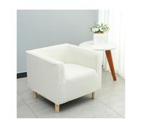 Square Armchair Covers for Living Room - Stretch Solid Color Elastic Slipcover with Removable, Soft Single Tub Chair Protector for Small Sofa Home Cafe Club Pet Friendly (I,One Size)