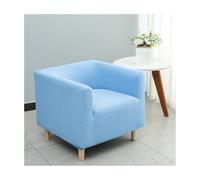Square Armchair Covers for Living Room - Stretch Solid Color Elastic Slipcover with Removable, Soft Single Tub Chair Protector for Small Sofa Home Cafe Club Pet Friendly (K,One Size)