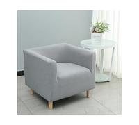 Square Armchair Covers for Living Room - Stretch Solid Color Elastic Slipcover with Removable, Soft Single Tub Chair Protector for Small Sofa Home Cafe Club Pet Friendly (F,One Size)