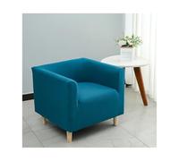 Square Armchair Covers for Living Room - Stretch Solid Color Elastic Slipcover with Removable, Soft Single Tub Chair Protector for Small Sofa Home Cafe Club Pet Friendly (J,One Size)