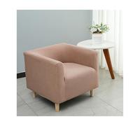 Square Armchair Covers for Living Room - Stretch Solid Color Elastic Slipcover with Removable, Soft Single Tub Chair Protector for Small Sofa Home Cafe Club Pet Friendly (D,One Size)