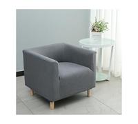 Square Armchair Covers for Living Room - Stretch Solid Color Elastic Slipcover with Removable, Soft Single Tub Chair Protector for Small Sofa Home Cafe Club Pet Friendly (G,One Size)