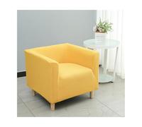 Square Armchair Covers for Living Room - Stretch Solid Color Elastic Slipcover with Removable, Soft Single Tub Chair Protector for Small Sofa Home Cafe Club Pet Friendly (B,One Size)