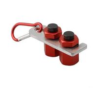 Square Auxiliary Framing Clamp 2 Pieces, Aluminium Alloy Stair Gauge Jig Attachment for Carpenter Woodworking, Right Angle Ruler with Holder and Carabiner