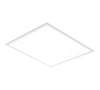 Square Backlit LED Ceiling Panel Light - 595 x 595mm - 40W Daylight White LED Module - White Aluminium & Opal Plastic - Commercial Office Ceiling Light Fitting