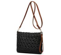 Square Bag Straw Beach Bags For Women Rattan Purse Summer Straw Crossbody Handmade Raffia Bag Handbag Purse Shoulder Bag 2025