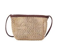 Square Bags Fashion Lady Purse Straw Weave Crossbody Bag Woven Shoulder For Women Girl Black/Brown/White/Khaki Stylish Crossbody