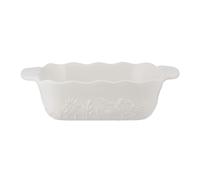 Mason Cash in The Meadow Cream Square Baker 20 x 20cm | 1.1 Litre Floral Embossed Stoneware Oven-to-Table Dish for Baking, Vegetables & Desserts