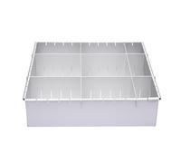 Square Baking Mould - Adjustable Stainless Steel Cake Frame | Size Adjustable 1 to 12 Inches from Rectangular to Square, Robust Frame for Cake Making and Professional Bakeries