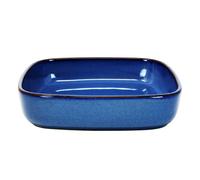 Square Baking Oven Dish 25Cm Stoneware Reactive Glaze Blue 1.8-Litre Oven Safe