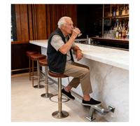 Square Bar Foot Rail Kit for Retirement Apartment, 4 Ft 5ft 6 Ft 7ft 8ft 9 Ft 10 Ft 3ft 3foot Custom Undercounter Flat Foot Rest Bracket, Basement Pub Kick Bar(Silver,18ft/549cm)