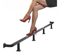 Square Bar FootRest Rail Kit 10 9 8 6 5 4 3 2 ft, Foot Rest for Kitchen Island/Home Bar/Commercial Restaurant, Small Bar Foot Rail Indoors/Outdoors(Black,12ft/366cm)