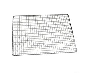 Square Barbecue Grid Fabricated from Galvanized Iron for Fish Meat and Vegetable Grilling on Indoor Stovetop Grills (50 * 35cm)