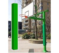 Square Basketball Goal Padding for Pole Wrap Around, 7 X 7 Support Post Pole Cover for Basement Garage Inground, Custom Collapse Barrier Attachment(Green,H 36(3ft))