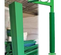 Square Basketball Pole Pad - Anti-Crash Protective Padding for Hoops, Garage Columns & Lamp Posts, 120cm High, 9x9 Inch, Durable Cushioning