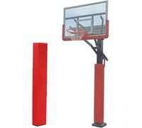 Square Basketball Pole Pads,Basketball Pole Pad Red Square Pole Padding, Wrap Around Pole Pad for Outdoor Playground Gym