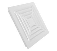 Square Bathroom Exhaust Fan Cover Replacement Plastic White for Ceilings