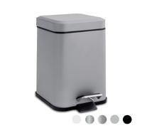Square Bathroom Pedal Bin - 3 Litre - Matt Grey