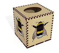 Square 'Bee' Wooden Tissue Box Cover (TB00039264)