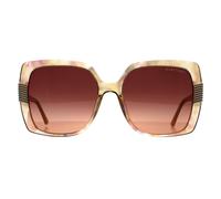 Guess by Marciano Woman GM0828 59F Sunglasses Acetate Beige Brown Squared Normal