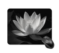 Square Black and White Mouse Pad Funny Mouse Mat with Non-Slip Rubber Base Small Travel Computer Gaming Mousepad Waterproof 7.9 X 9.8 Inch Office Desk Accessories