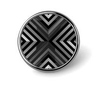 Square Black And White Stripes Round Badge Pin Funny 1 Inch Button Brooch Lapel Pins Fashion Hat Shirt Pin Tie Tack Pinback Buttons Badge Party Supplies Decor Badges For Clothing Coat Hat Dress For Me