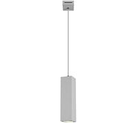 Square Black Chandelier Pendant Light - 3W LED Adjustable Long Tube Fixture for Kitchen Island & Bedroom - Modern Aluminum Hanging Light 50CM Neutral Style