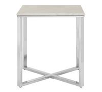Square Black Faux Marble End Table,Gold Toned Bedside Table With Metal Legs, Accent Table For Practical Use Premier Housewares Silver One Size
