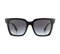 Burberry Woman BE4335 MAPLE 39298G Sunglasses Acetate Black Grey Squared Normal Shaded