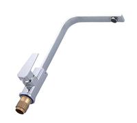 Square Black Kitchen Faucet Fine Copper Single Handle Rotatable Cold & Hot Sink Tap Modern Design for Home 1 Tube& Easy to Install