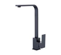 Square Black Kitchen Faucet Grifos Mezcladores Modern Design Single Handle Rotatable High Quality Copper Hot & Cold Water Plumbing Solution Durable
