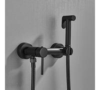 Square Black Kitchen Faucet Hot & Cold Water Mixer Bidet & Shower Tap Spray Function Matte Finish Modern Bathroom & Kitchen Accessories