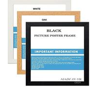 SQUARE BLACK,WHITE,OAK PICTURE FRAME (White, 7 x 7 INCH)