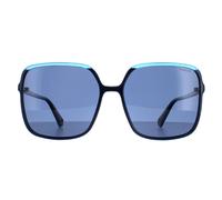 Square Blue Blue Polarized PLD 6128/S Polaroid Blue One Size